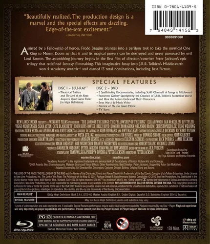 Vista 2 de The Lord of the Rings The Fellowship of the Ring Blu-ray