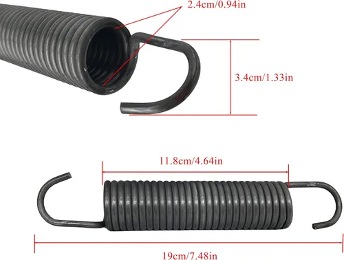 Vista 4 de 2 piezas W10135004 8182814 Muelle de suspensión para lavadora de Whirlpool Kenmore 8181762 1470473 8182796 1200353 AH1485946 EA1485946 PS1485946