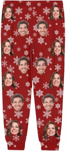 Vista 4 de Pantalones de pijama personalizados para hombre con foto, pantalones de pijama personalizados para mascotas, regalo divertido de cumpleaños para él