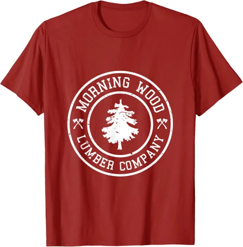 Vista 17 de Camiseta de madera de la mañana cómica Lumber Company Tee T-Shirt Negro