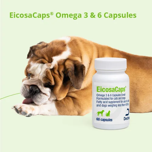 Vista 6 de EicosaCaps Omega 3 y 6 para perros y gatos de menos de 40 libras, 60 cápsulas