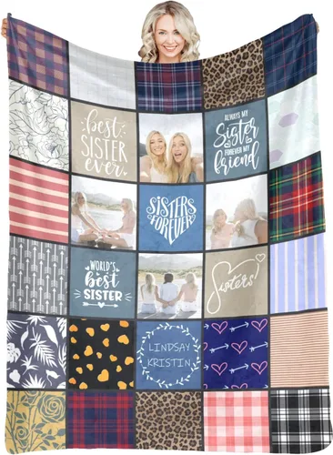 Vista 45 de Mantas personalizadas con foto, manta de fotos personalizada, mantas personalizadas con imagen, regalos personalizados para mujeres, hombres