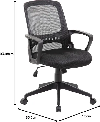 Vista 8 de Boss Office Products Sillas de asiento de tarea, negro