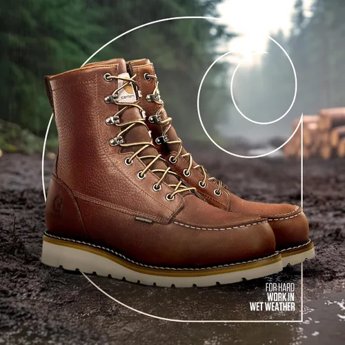 Vista 2 de Carhartt Botas de trabajo Wp de 8 pulgadas con punta de acero para hombre