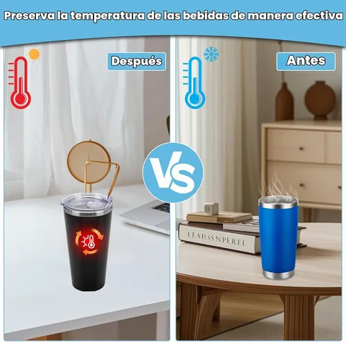 Vista 4 de Tapa de repuesto de 16 onzas para vaso Corkcicle, doble sellado a prueba de derrames, parte superior de repuesto compatible con taza de café de 1