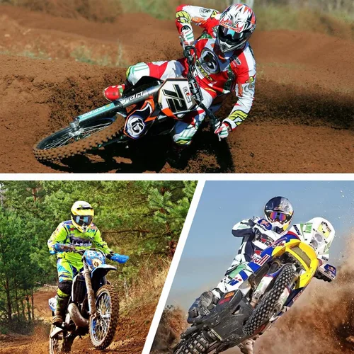 Vista 2 de Paquete de 2 gafas para motocicleta, ATV Dirt Bike Motocross, accesorios de equitación para hombres y mujeres, gafas de esquí con cuello