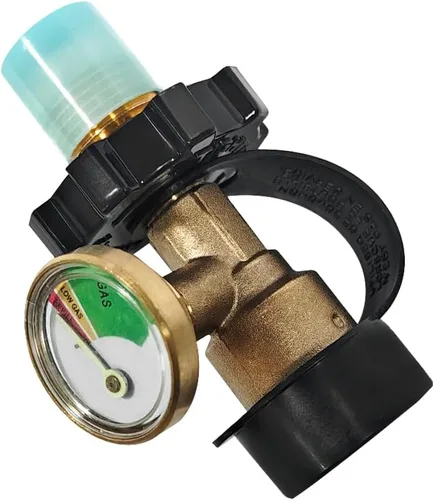 Vista 7 de Indicador de nivel de tanque de propano, adaptador de tanque de propano para tanque de propano LP de 5 a 100 libras, medidor de tanque de propano 1