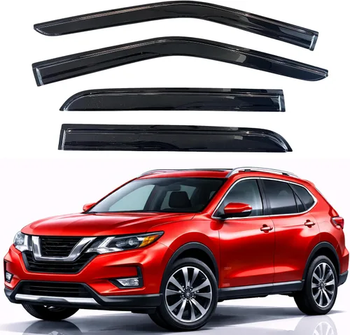Vista 26 de KPY Moldura deflectora de viento con protección contra la lluvia compatible con Mazda CX-3 2016-2021 (CX3), 4 unidades, para ventana lateral