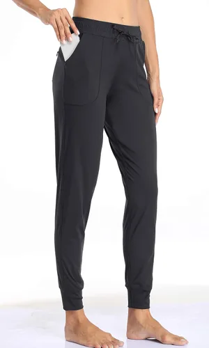 Vista 73 de Oalka - Pantalones deportivos para mujer, con cintura alta y bolsillos, para hacer deporte, yoga y entrenar