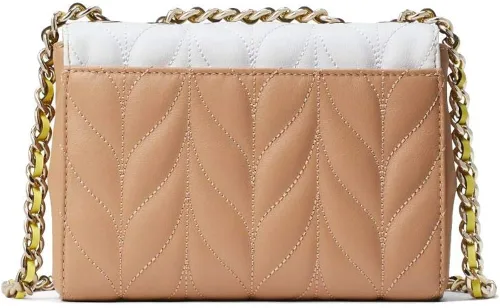 Vista 3 de Kate Spade New York Briar Lane Quilted Mini Emelyn Bolso de hombro para mujer (White Dove Multi), blanco (White Dove)