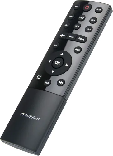 Vista 2 de CT-RC2US-17 CTRC2US17 - Control remoto de repuesto para Toshiba LED TV 32L221U 55L421U 43L621U 49L621U 55L621U 65L621U
