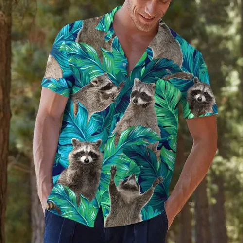 Vista 6 de Divertidas camisas hawaianas de caballo para hombres y mujeres, amor carreras de caballos hawaiano de verano de manga corta casual de ajuste