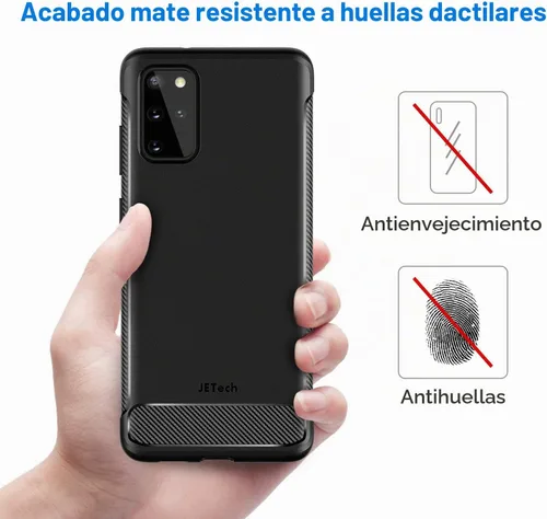 Vista 4 de JETech Funda delgada para Samsung Galaxy S20 Plus, color negro