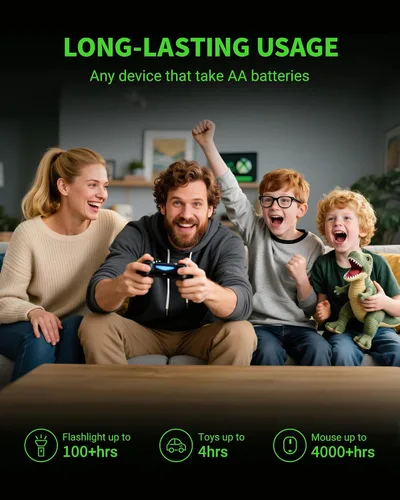 Vista 7 de EBL Baterías recargables AA de 2800 mAh Ready2Charge de calidad AA - 16