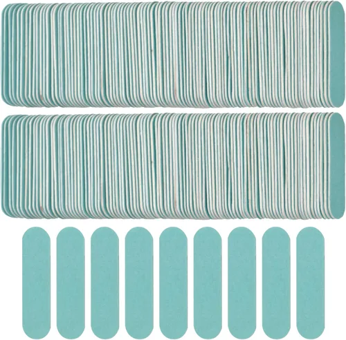 Vista 8 de Mini lima de uñas a granel 300 piezas (grano 180/240), limas de uñas desechables de doble cara, tableros de esmeril para el hogar o herramientas