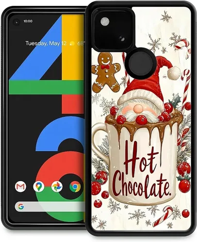 Vista 123 de Funda compatible con Google Pixel 4A 5G, Nochebuena, Google Pixel 4A 5G, delgada, suave, a prueba de golpes, TPU para mujeres y niñas, niños, funda