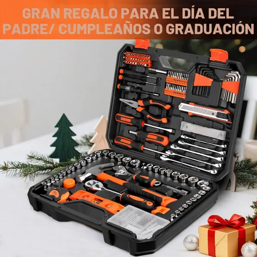 Vista 8 de Juego de herramientas de 248 piezas - Kit de herramientas manuales domésticas generales con estuche de almacenamiento de caja de herramientas