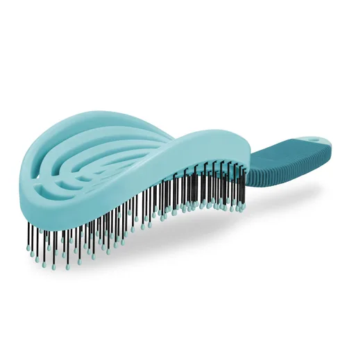 Vista 15 de NuWay® DoubleC PRO® - Cepillo patentado para el cuidado del cuero cabelludo, diseño de doble curva para masaje del cuero cabelludo
