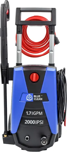 Vista 5 de AR Blue Clean BC383HS Lavadora a Presión Eléctrica - 2000 PSI, 1.7 GPM, 13 Amperios, Accesorios de Conexión Bayoneta, Mango Telescópico
