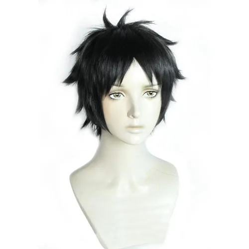 Vista 2 de Akaashi Keiji - Peluca para cosplay, peluca de anime, peluca de personaje