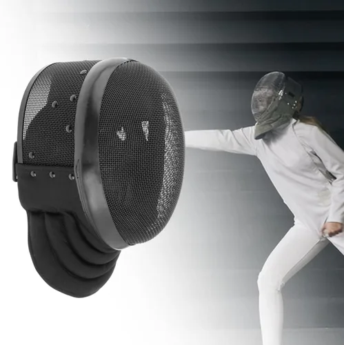 Vista 2 de Generic Protección facial multifunción comodidad con equipo de espada portátil acolchado, casco de esgrima para competición de máscaras, suministros
