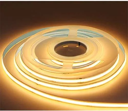Vista 4 de Tira de luz LED flexible COB de 16.4FT/5M DC12V/24V 528leds/m Cinta flexible (12V, azul)