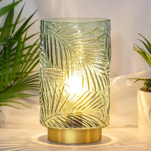 Vista 12 de Lámpara de mesa con pilas, lámparas inalámbricas para decoración del hogar, luz nocturna a pilas con bombilla LED con temporizador, luces