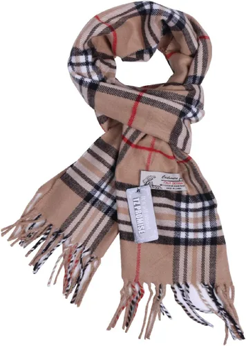 Vista 4 de Bufanda de invierno a cuadros con tacto de cachemira clásica, suave, lujosa, para hombres y mujeres