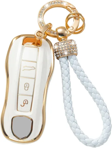Vista 42 de Gematay Funda para llavero de Mercedes Benz con cordón, funda de TPU suave compatible con Mercedes Benz C E S M CLS CLK G Class Smart Key Holder