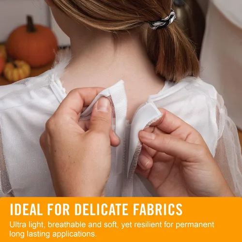 Vista 6 de VELCRO Brand Elegante y delgada para telas Cinta de 3 pies x 3/4 pulgadas, Negro Suave en la piel, ultraligera con Tecnología Sewing Lane
