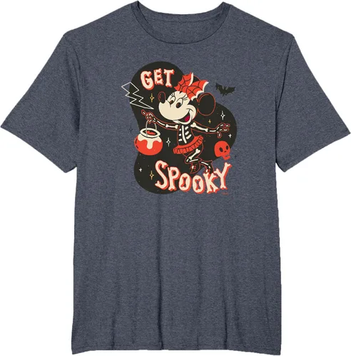Vista 72 de Disney Disfraz de esqueleto de Minnie Mouse para Halloween, camiseta espeluznante Negro