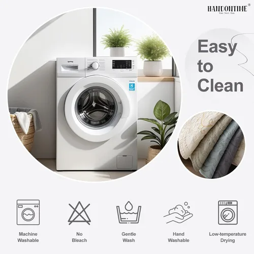 Vista 6 de HANDONTIME Funda de sofá de algodón suave apta para mascotas, elegante funda de sofá para mascotas con bordado, protector de sofá para perros