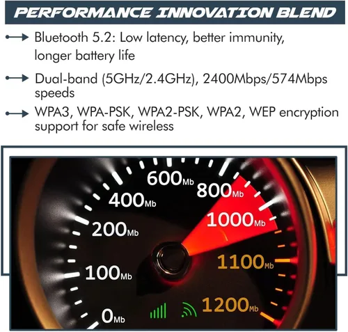 Vista 7 de Tarjeta WiFi 6 AX201 Wi-Fi de doble banda 2.4 Gbps Tarjeta WiFi CNVio2 M.2 para PC Compatible con Bluetooth 5.2 Requiere CPU Intel de 10ª