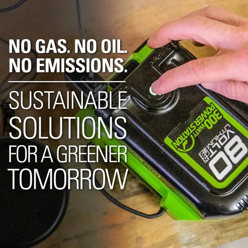 Vista 6 de Greenworks Inversor de potencia Pro 80V 300W, batería de 2 Ah y cargador incluidos