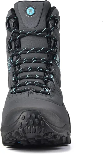 Vista 3 de Xpeti - Botas de senderismo Thermator para mujer, impermeables y de alto corte