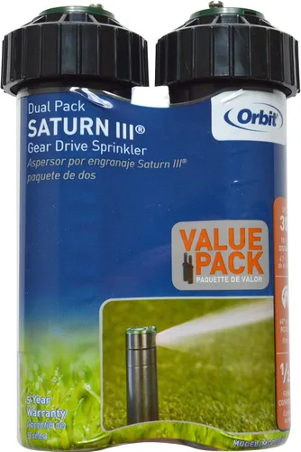 Vista 6 de Orbit Watermaster 55461 Voyager - Cabezal de aspersor ajustable de 4 pulgadas, color negro, 2 unidades (paquete de 2)