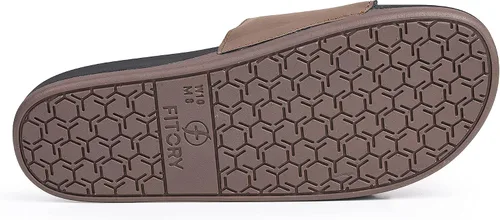 Vista 5 de FITORY Mens Slides Sandals, Comfort Adjustable Slippers with Arch Support for Beach