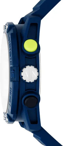 Vista 2 de AX Armani Exchange - Reloj de silicona analógico digital para hombre