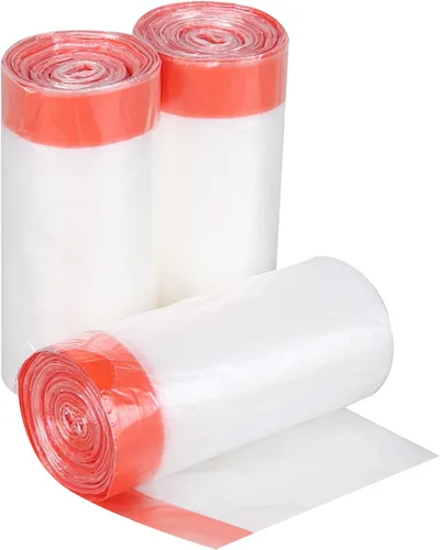 Vista 7 de Morcte Bolsas de basura pequeñas transparentes de 3 galones, bolsa de basura con cordón, 108 unidades Leakproof, Unscented, Tear-Free, Strong