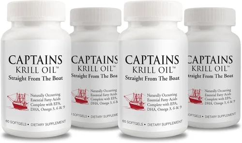 Vista 9 de Captains Pure Aceite de Krill Antártico TinyGels 1 botella, 60 cápsulas