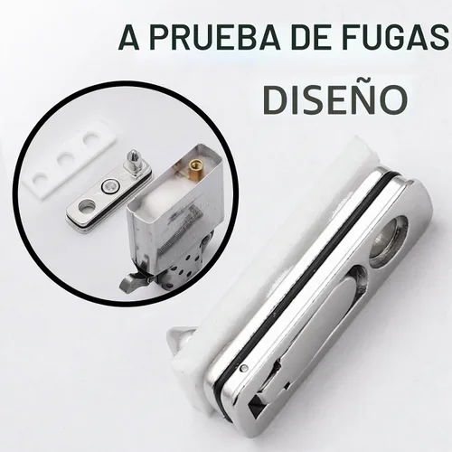 Vista 4 de Sello de junta para encendedor compatible con Zippo, kit de reparación de metal con almohadilla de fieltro de algodón, accesorios antievaporación