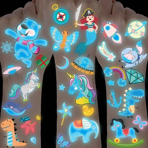 Vista 9 de Tatuajes temporales de despedida de soltera para mujeres, niñas, hombres y adultos, más de 56 + calcomanías de tatuaje falsas metálicas iridiscentes