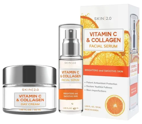Vista 9 de Skin 2.0 Suero Facial de Ácido Hialurónico y Colágeno - Probado por Dermatólogos, Reafirmante, Hidratante - Antienvejecimiento, Belleza Limpia
