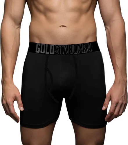 Vista 4 de Gold Standard Paquete de 4 calzoncillos de algodón para hombre, ropa interior para hombre con algodón suave elástico y transpirable de primera