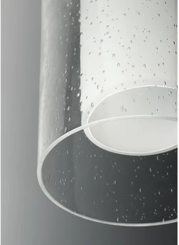 Vista 3 de Progress Lighting Compel Collection - Farol moderno de pared mediana para exteriores, cristal transparente, con textura de luz, color negro