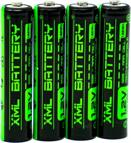 Vista 8 de (4 unidades) 1.2v 1100mAh AAA Ni-MH batería recargable de baja autodescarga para luces solares, más