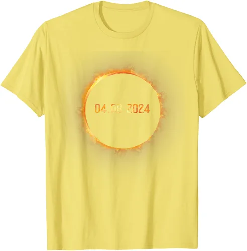 Vista 34 de Totality 04.08.24 Total Solar Eclipse 8 de abril de 2024 Eclipse Camiseta, Negro, S