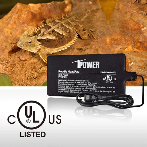 Vista 4 de iPower Almohadilla térmica para reptiles de 4 x 7 pulgadas, calentador de terrario para animales pequeños
