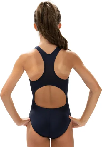 Vista 5 de Dolfin Traje de baño atlético de una pieza - Correas de espalda cruzada y abertura en la espalda para entrenamiento, deportes y fitness