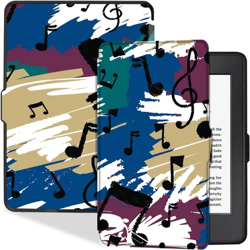 Vista 11 de Funda delgada para Kindle Paperwhite 5ª/6ª/7ª generación, color negro (Modelo EY21 y DP75SDI), delgada y ligera, cubierta de piel sintética